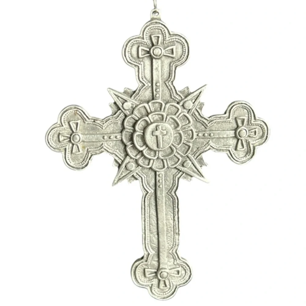 Pewter Pagan Large Cross necklace